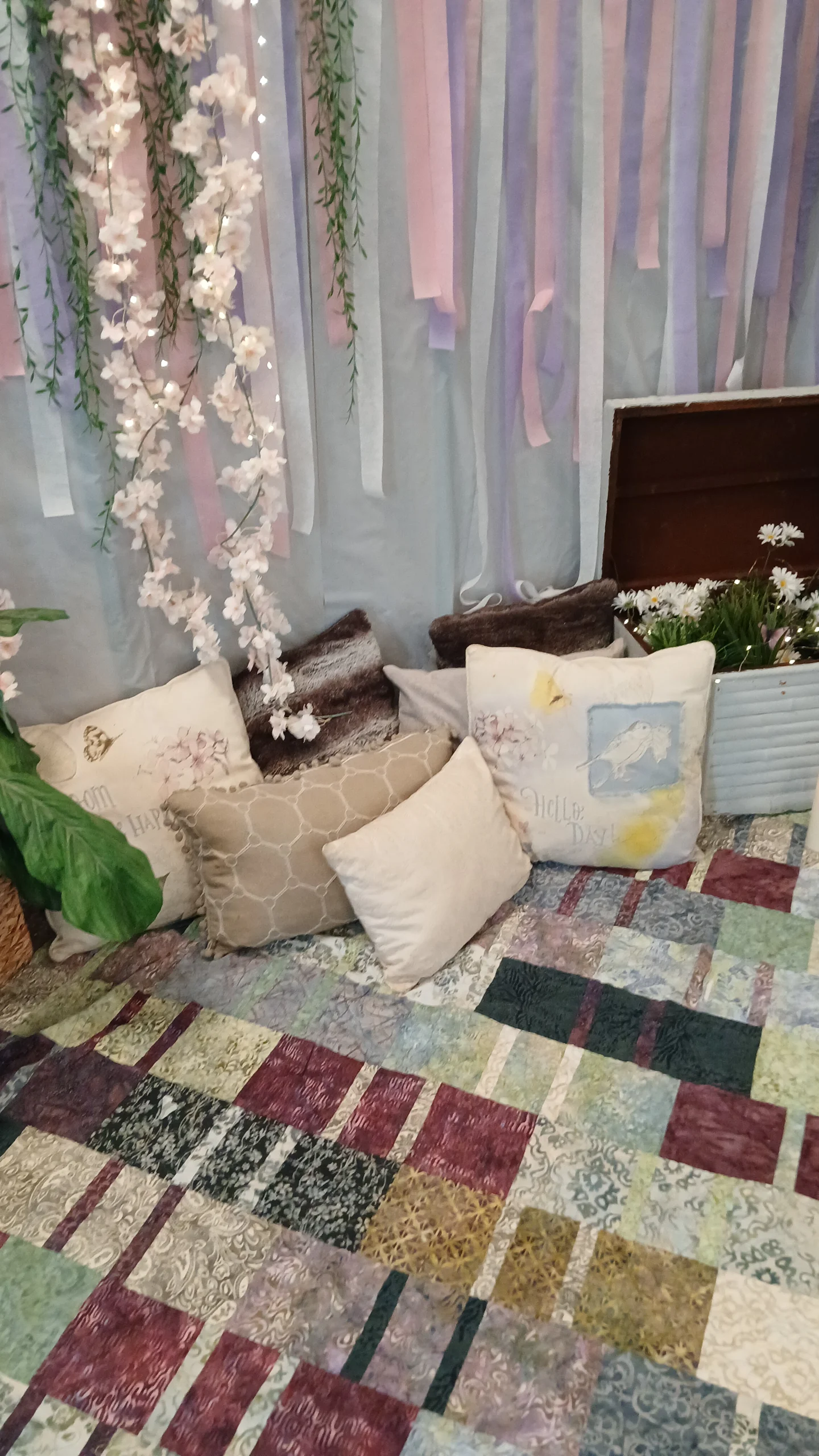 Tea party picnic booth display